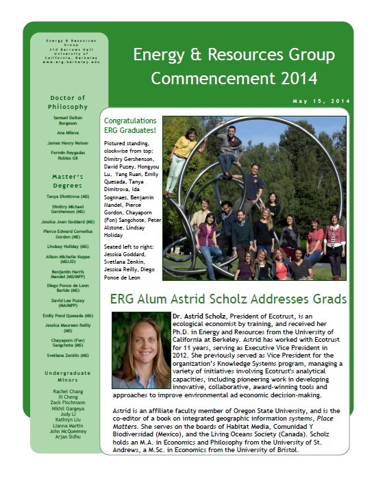 ERG Newsletter 2014 (thumbnail)